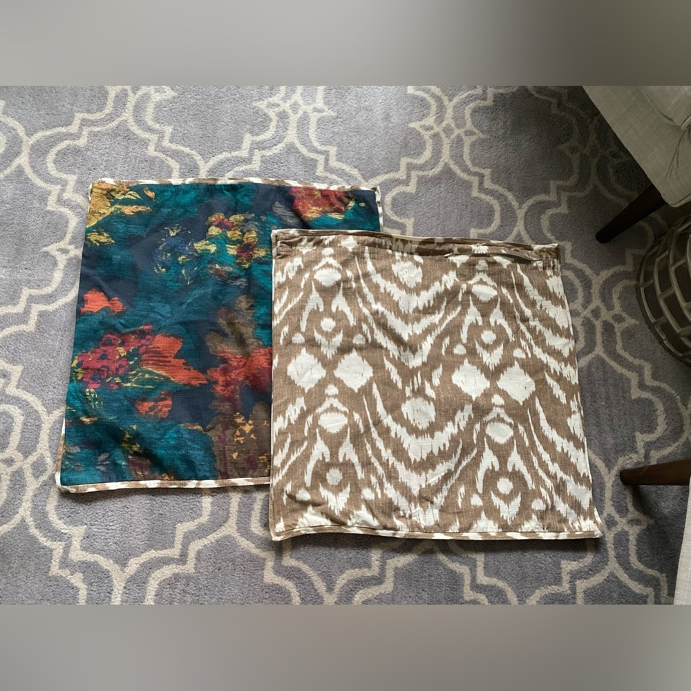 Pottery Barn Pair of 24x24 Pillow Covers